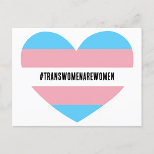 #TRANSWOMENAREWOMEN Herz Postkarte
