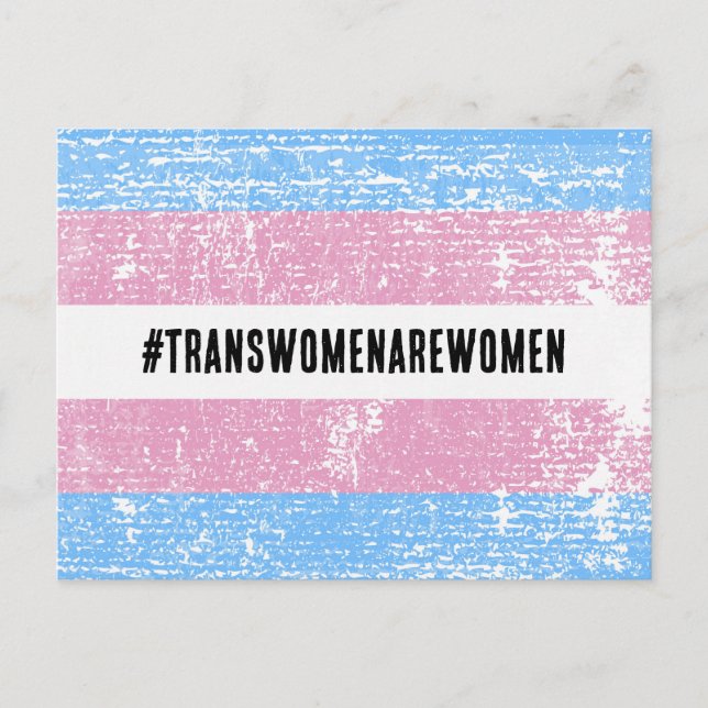 #TRANSWOMENAREWOMEN POSTCARD POSTKARTE (Vorderseite)