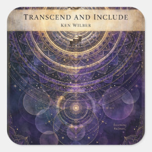 Transzendiere und integriere — Wilber Aufkleber