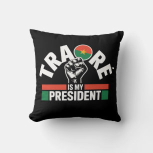 Traore Ibrahim Traoré ist mein Präsident - Captain Kissen