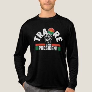 Traore Ibrahim Traoré ist mein Präsident - Captain Tri-Blend Shirt