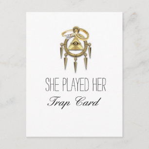 Trap-Card-Verlobung-Karten Ankündigung