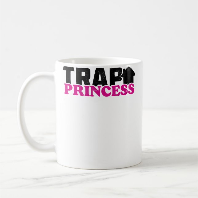 Trap House Princess Women Rave Edm Trap House Kaffeetasse (Links)