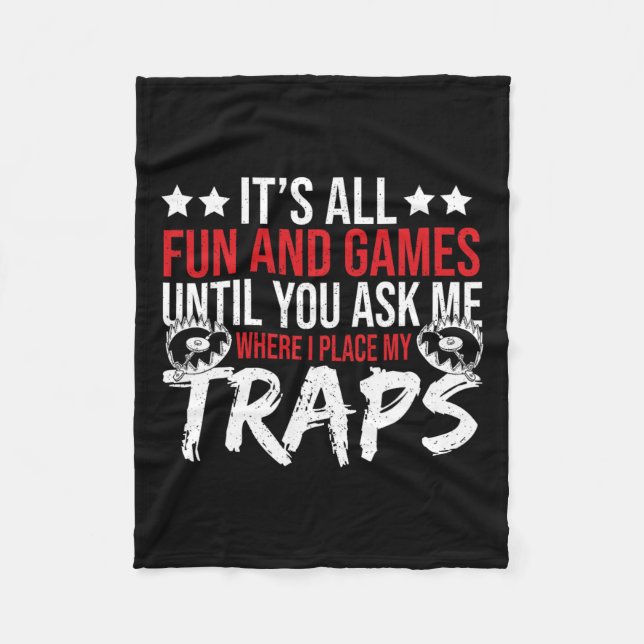 Trap Hunter Stuff Tools Trapping Gear Coyote Trapp Fleecedecke (Vorderseite)