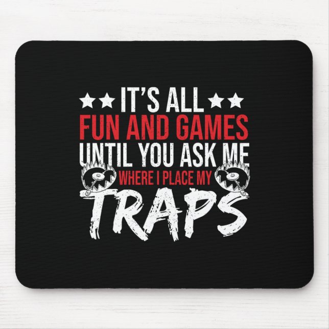 Trap Hunter Stuff Tools Trapping Gear Coyote Trapp Mousepad (Vorne)