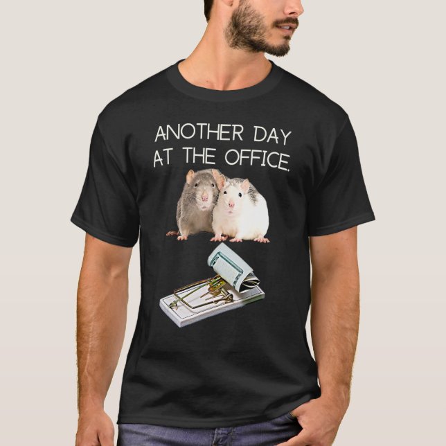 Trap Office Humor Rat Money Employee Race Manager  T-Shirt (Vorderseite)