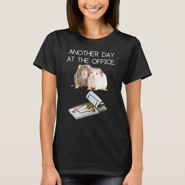 Trap Office Humor Rat Money Employee Race Manager  T-Shirt (Vorderseite)