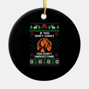 Trap Shooting hässlich Weihnachtsgeschenk Sport Gi Keramik Ornament
