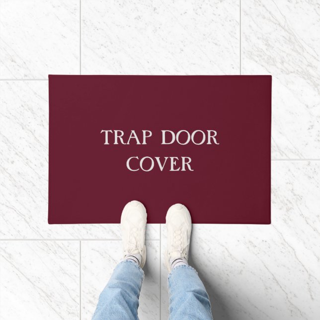 "TRAP TÜR COVER" Funny Introvertierte antisozial Fußmatte (Indoor)