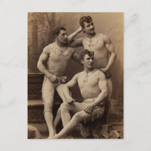 Trapez Herren Postkarte