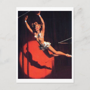 Trapez Pin Up Postkarte