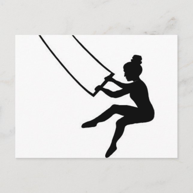 trapeze_artist postkarte (Vorderseite)