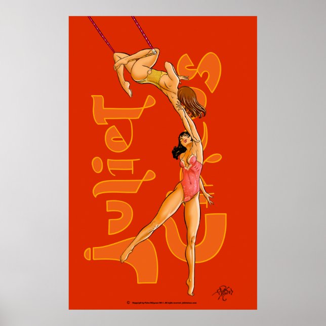 Trapeze Artists Acrobats Juliet Circus Poster (Vorne)