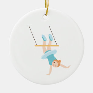 Trapeze Girl Keramik Ornament