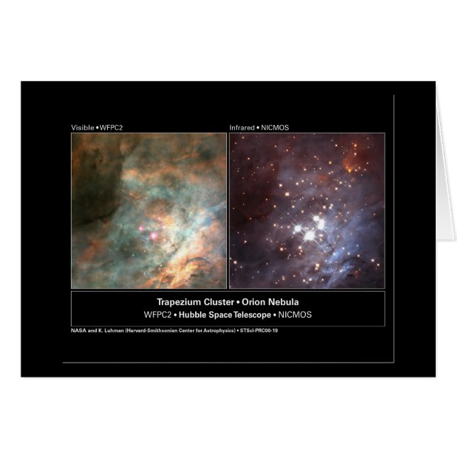 Trapezium Cluster Hubble Telescope Foto (Vorderseite (Horizontal))