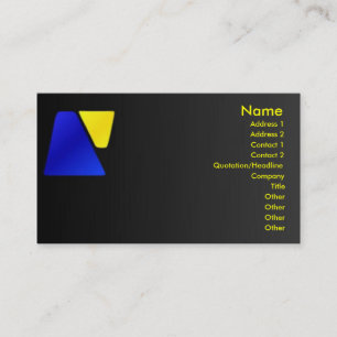 Trapezoid-Visitenkarte Visitenkarte