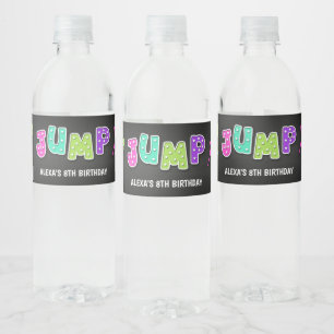 Trapolin Geburtstagsparty Wasserflasche Etikett