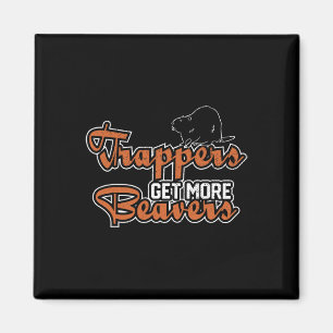 Trapper Fangen Jagdfalle Flieger Jäger Magnet