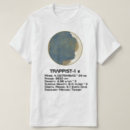 TRAPPIST-1 e Technische Daten T-Shirt