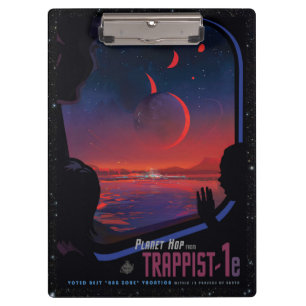 TRAPPIST-1 System Planet 1e Retro Weltraumtourismu Klemmbrett
