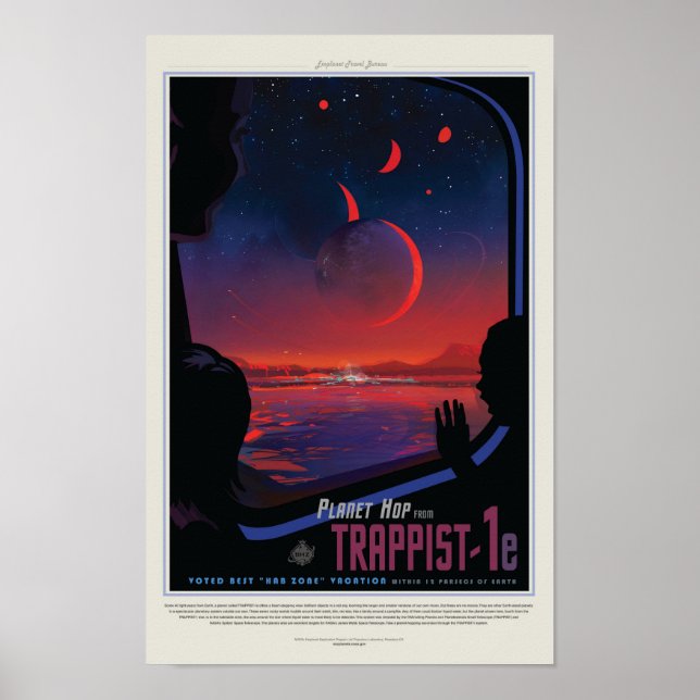 TRAPPIST-1e Exoplanet Poster (Vorne)