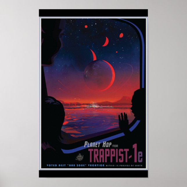 TRAPPIST-1e Exoplanet Poster (Vorne)