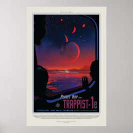 Trappist 1e, Reiseplakat Poster