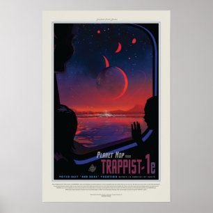 Trappist 1e, Reiseplakat Poster