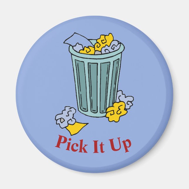 Trash Can Icon Magnet (Vorne)