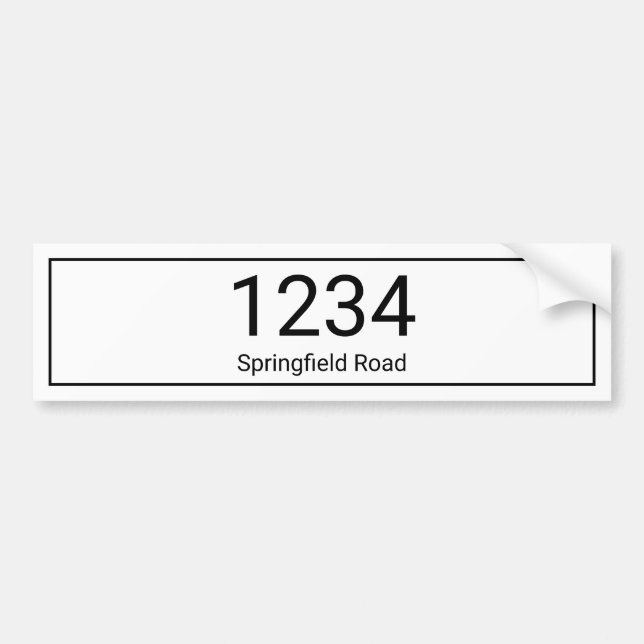 Trash Can Mailbox Address Label Aufkleber Autoaufkleber (Vorne)