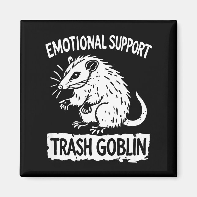 Trash Goblin Ssum Emotional Suprt Funny Meme  Magnet (Vorne)