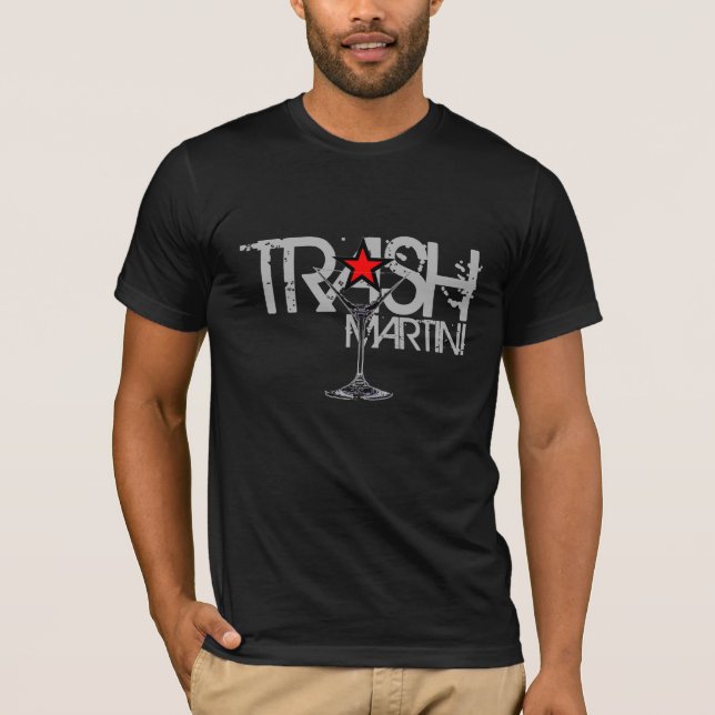 TRASH Martini Silver Logo T-Shirt (Vorderseite)