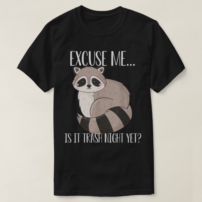 Trash Night Racoon T-Shirt (Design vorne)