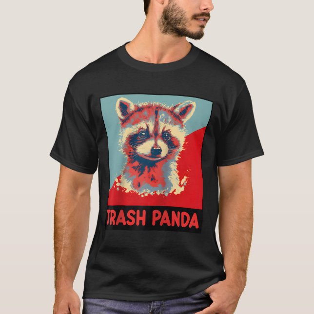 Trash Panda Raccoon Animal Baseball T-Shirt (Vorderseite)