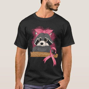 Trash Panda rosa Ribbon Raccoon Brustkrebs Krieg T-Shirt