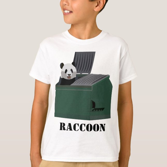 Trash Panda shirt that says RACCOON (Vorderseite)