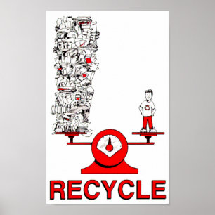 Trash Poster gerecycelt