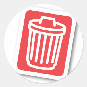 TRASH RUNDER AUFKLEBER