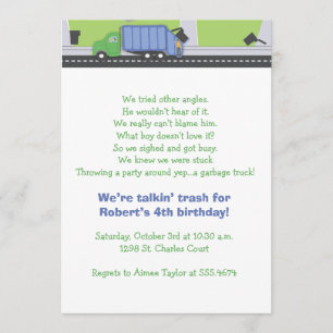 Trash Talk Geburtstag Einladung