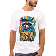 Trash Talkin' Raccoon Street Art