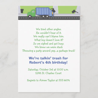 Trash Talking Birthday Einladung