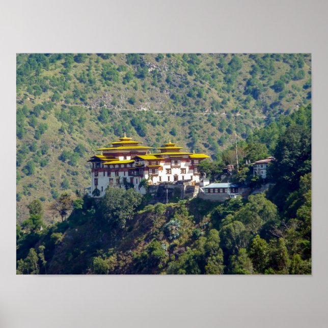 Trashigang Dzong - Ostbhutan Poster (Vorne)