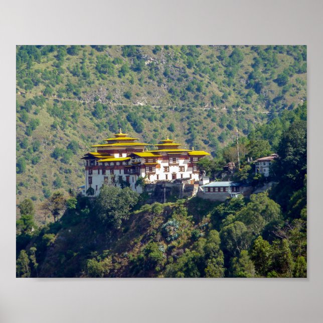 Trashigang Dzong - Ostbhutan Poster (Vorne)