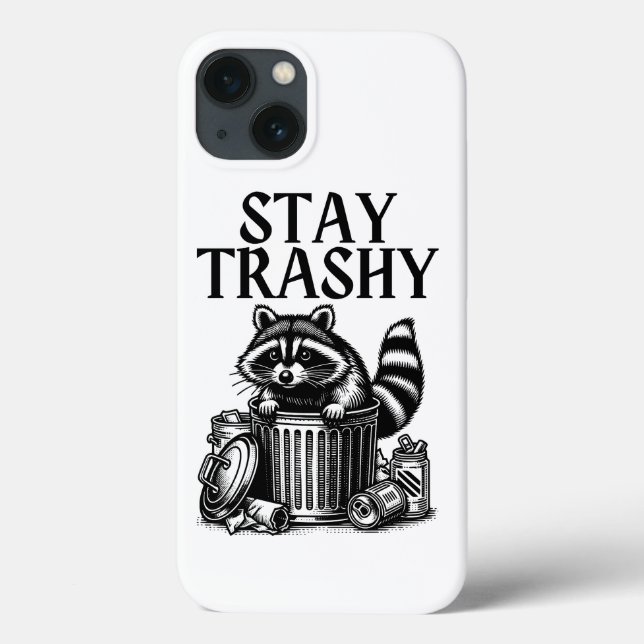 Trashy Raccoon bleibe Case-Mate iPhone Hülle (Rückseite)