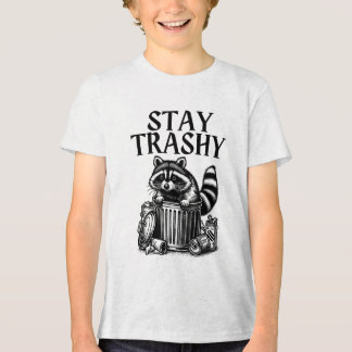 Trashy Raccoon bleibe Tri-Blend Shirt