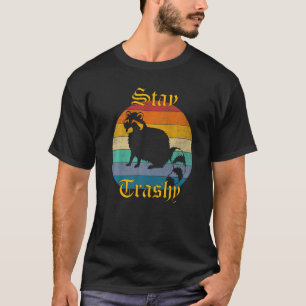 Trashy Raccoon für Frauen Retro-Mülleimer Possum b T-Shirt