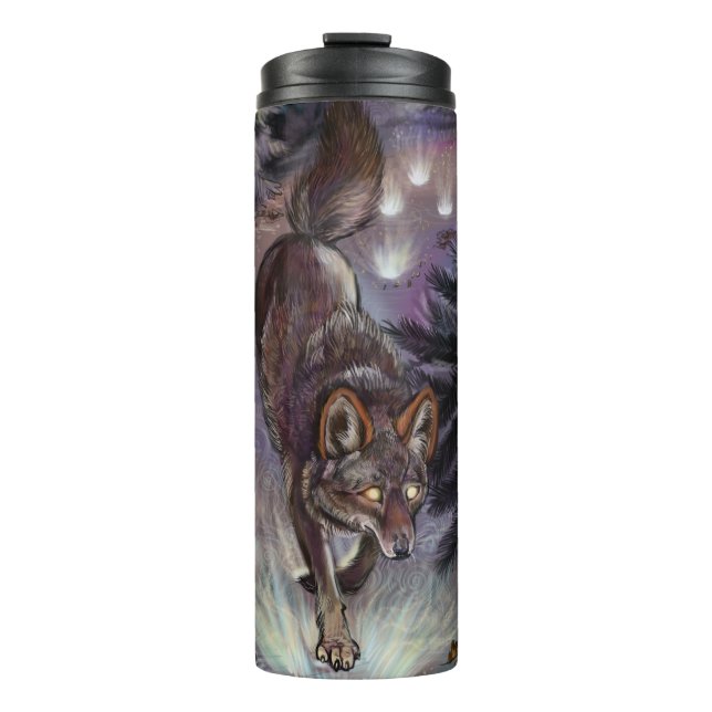 Trassenleuchte Coyote Thermosbecher (Vorderseite)