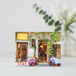 Trattoria Verde. Rom, Italien Postkarte