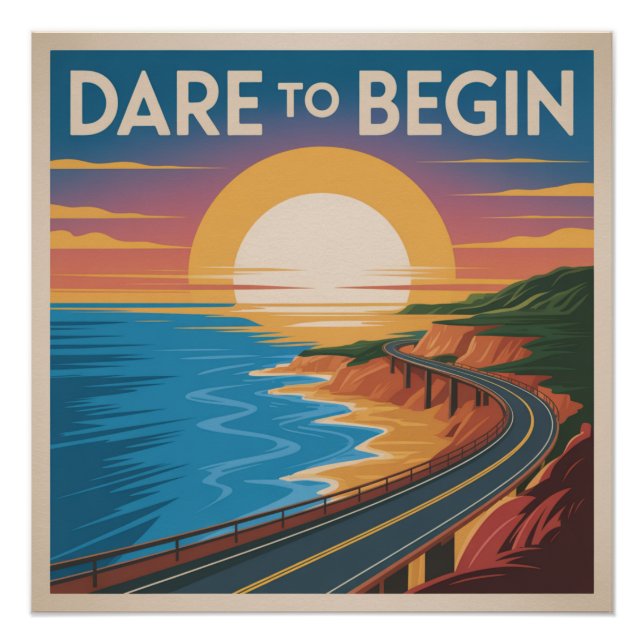 Trau dich anzufangen poster (Vorderseite)