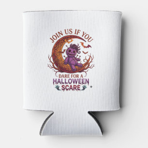Trau dich Halloween Angst Lila Voodoo-Puppe Halbmo Dosenkühler